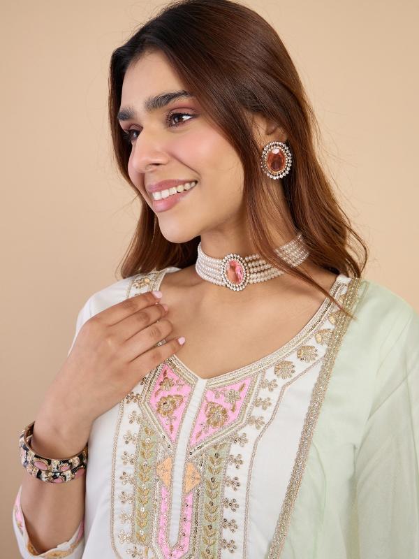 VP 9843 O Women's Designer Kurta Pant Set Premium Pattern Collection